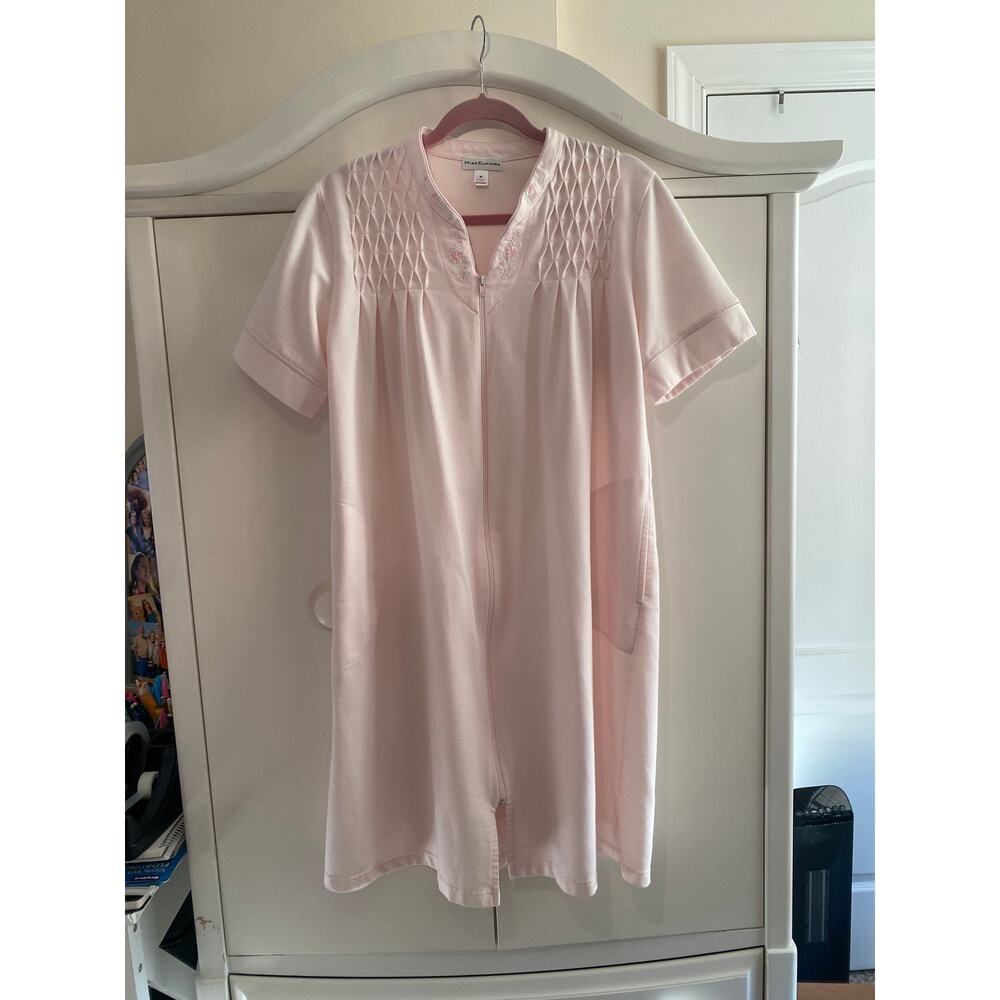 Miss Elaine CottageCore Fairycore Housecoat Robe Pink Medium